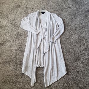 White House Black Market silver duster, xs